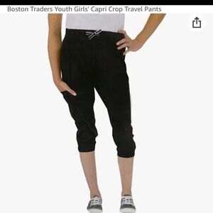Boston Traders Youth Girls' Capri Crop Travel Pant nwot